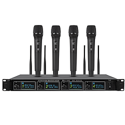 Універсальні мікрофони 4шт, 400HH / Мікрофон бездротовий / Радіосистема / Мікрофонна система