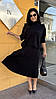 В'язаний жіночий костюм із плісированою спідницею, фото 8