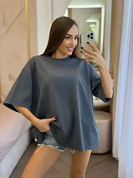 Футболка Оверсайз Преміум преміум якості 2-х нитка петля, модель унісекс вільного крою