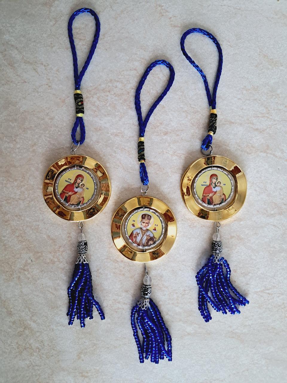 Підвіска оберіг в автомобіль із бісером, фото 1