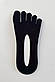 Слідки з пальцями капронові ToeFit Invisible Apmi 39-42 чорний, фото 3