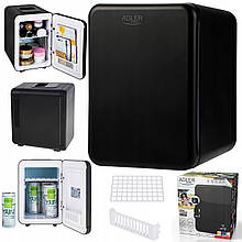 Мініхолодильник Adler AD 8084 Black (4 л, охолодження й підігрівання ±18-22 °C, живлення від мережі та прикурювача)