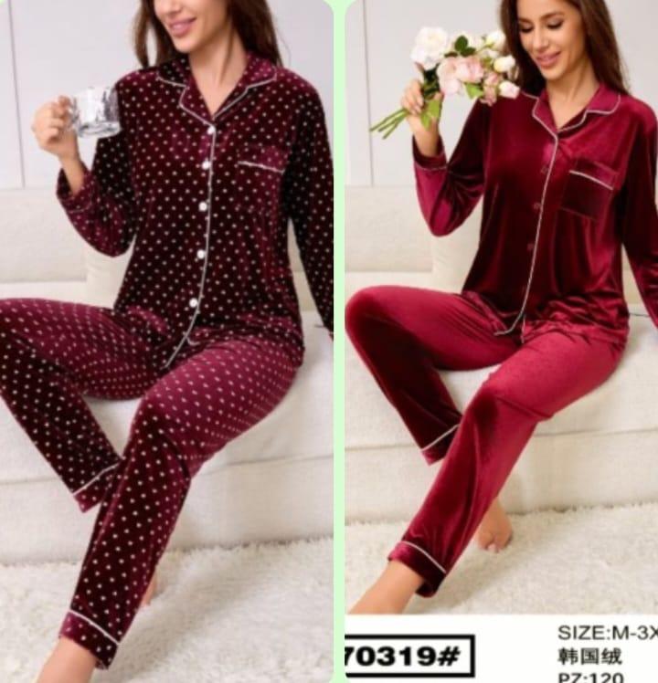 Піжама жіноча велюрова асорті, фото 1