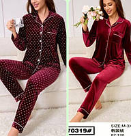 Піжама жіноча велюрова асорті