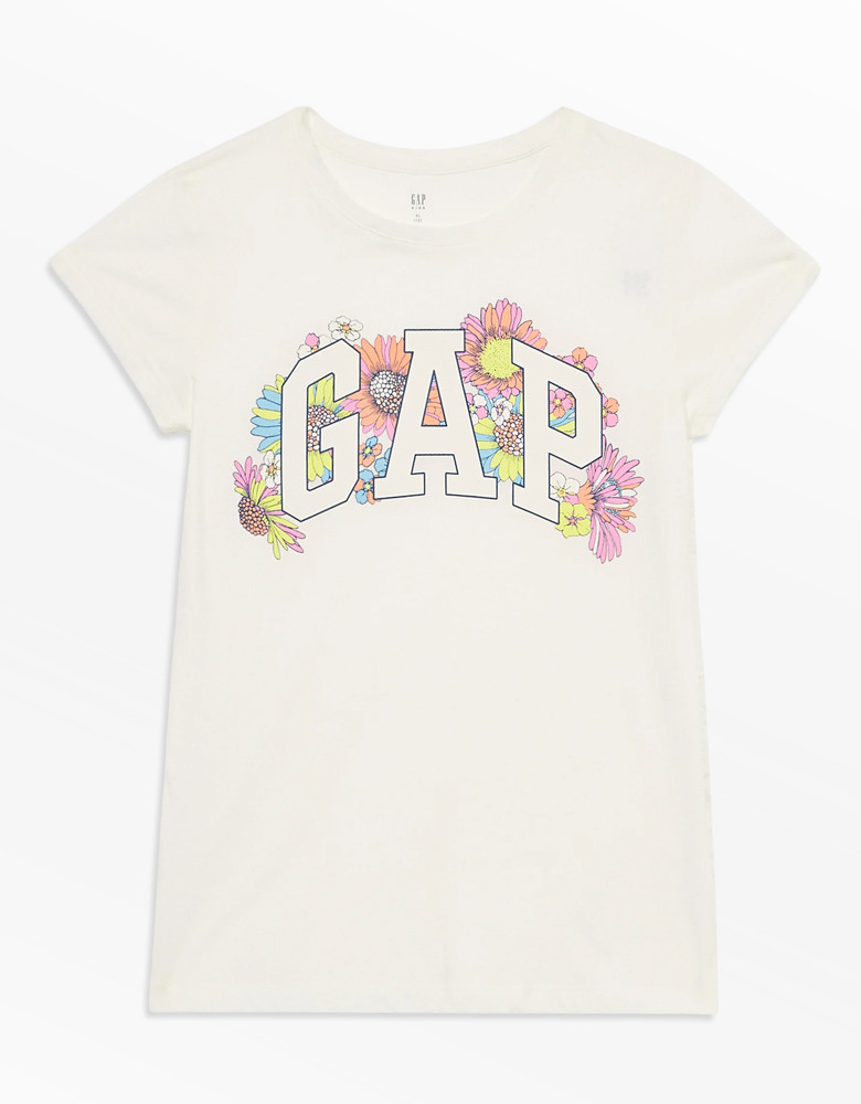 Дитяча футболка GAP з логотипом 1159843170 (Білий M), фото 1