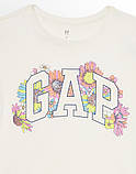 Дитяча футболка GAP з логотипом 1159843170 (Білий M), фото 3