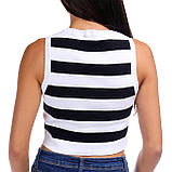 В'язана жилетка DKNY укорочена 1159843196 (Чорний/Білий L), фото 3