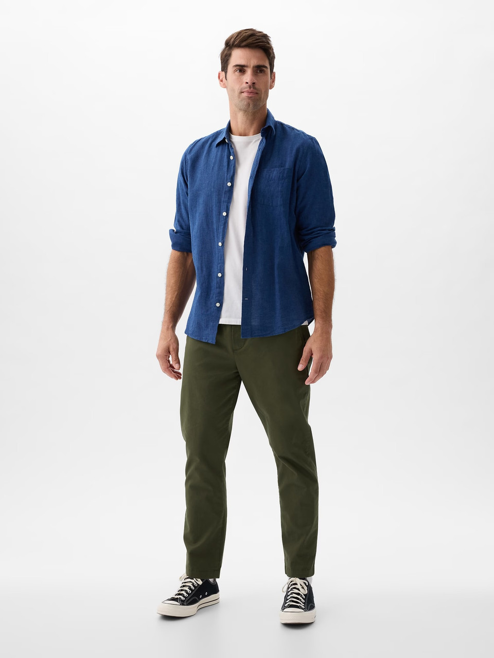 Чоловічі штани GAP штани 1159843213 (Зелений M), фото 1