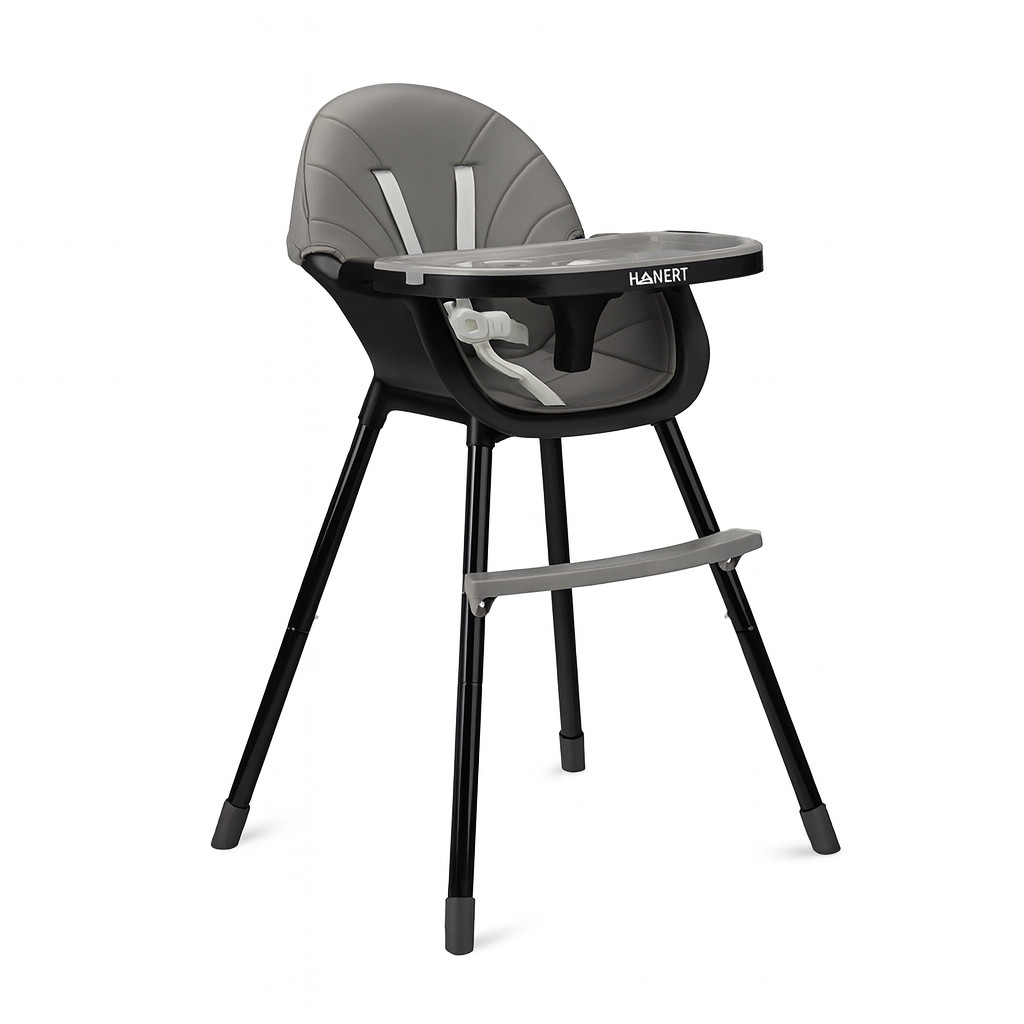 Стільчик для годування 2 в 1 Hanert Liebe Black, фото 1