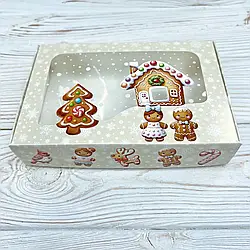 Коробка для пряників із вікном Пряня, 10 см х 15 см х 3 см