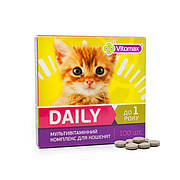 Вітомакс Daily Vitomax мультивітамінний комплекс для кошенят віком до 1 року, 100 таблеток