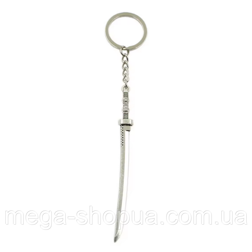 Брелок металевий "Самурайський меч / Зброя" – стильний брелок для ключів, сумок, рюкзаків FER-22