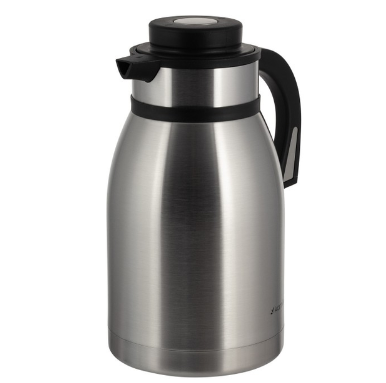 Термос конференція 2000 мл Kamille з нержавіючої сталі металік, фото 1