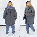 Костюм теплий трійка штани світшот і хутряна сорочка 3018, фото 5