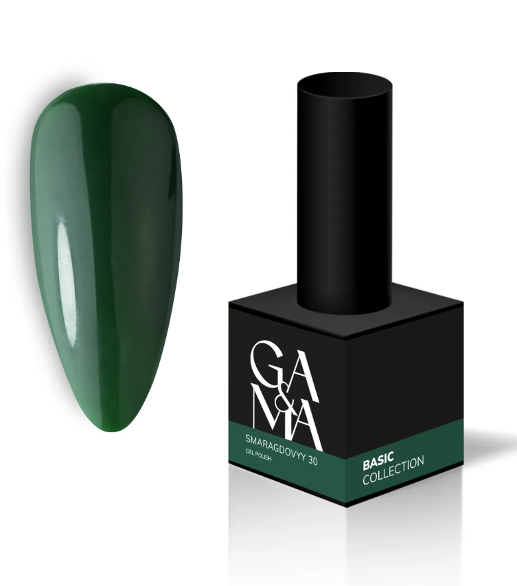 Гель-лак GA&MA Basic Collection №30 Smaragdovyy 10 мл, фото 1