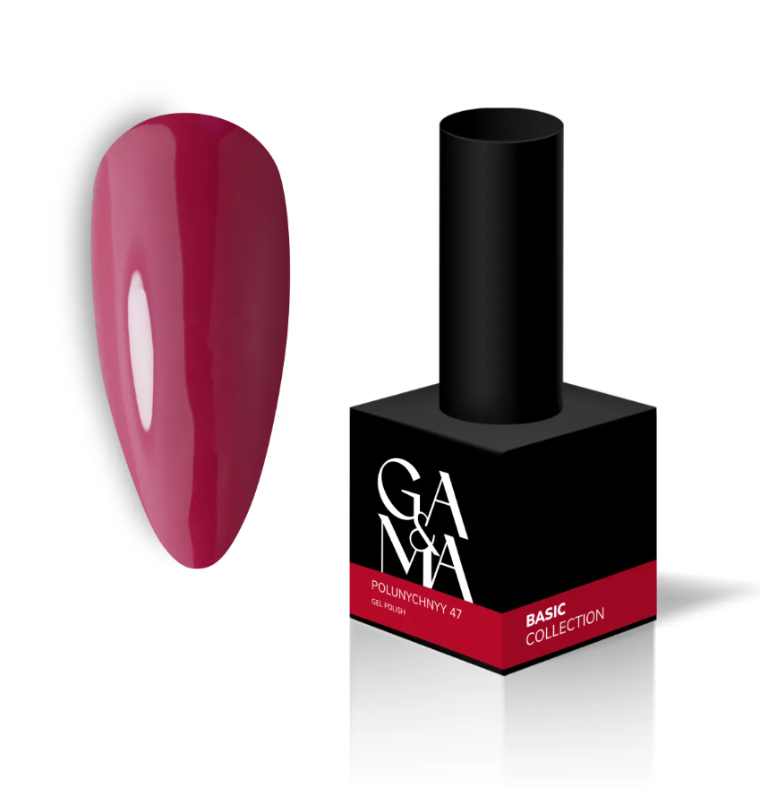 Гель-лак GA&MA Basic Collection №48 Marsala 10 мл, фото 1