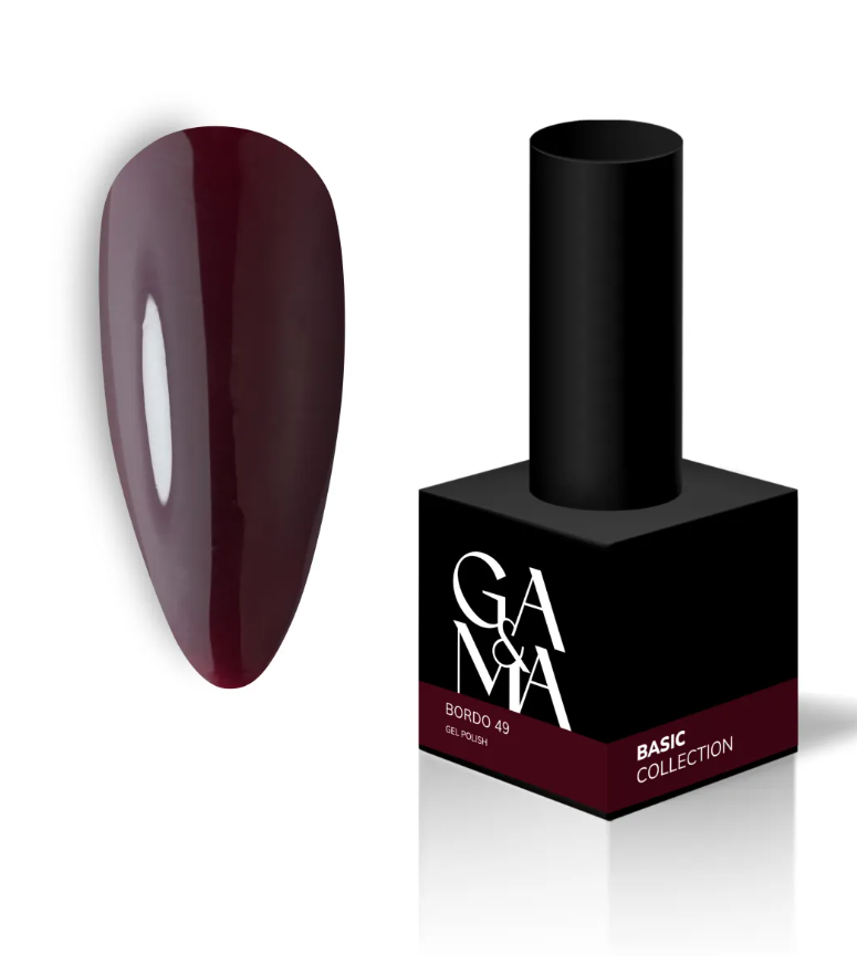 Гель-лак GA&MA Basic Collection №49 Bordo 10 мл, фото 1