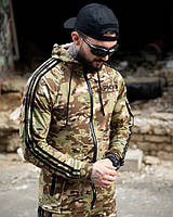 Тактичний спортивний костюм Army мультикам двонитка Спортивний костюм чоловічий камуфляжний мілітрарі