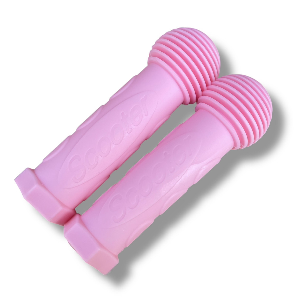 Гріпси дитячі для велосипеда, самоката, біговела Skooter рожевий пара, фото 1