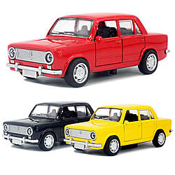 Модель автомобіля Lada ВАЗ 2101 Жигулі зі сплаву 1:32, іграшки, прикраси для автомобіля (червона або чорна)