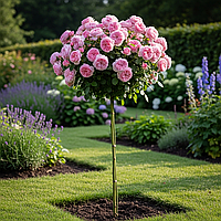 Саджанці кущової троянди Розе де Толбіак на штамбі (Rose de Tolbiac)