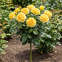 Саджанці кущової троянди Луна Трендсеттер на штамбі (Rose Luna Trendsetter)