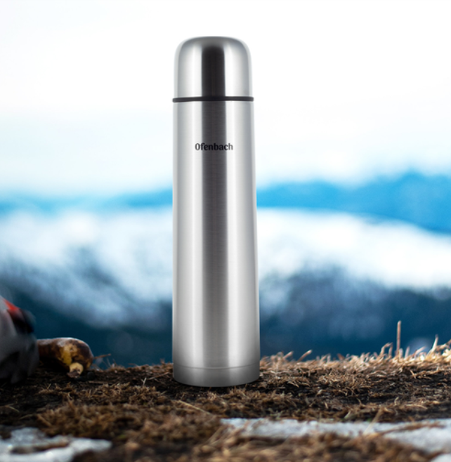 Термос 750 мл Ofenbach з нержавіючої сталі, фото 1