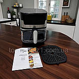 Настільна фритюрниця Zepline 3500 Вт аерофритюрниця антипригарна 8л на 8 автоматичних програм з таймером, фото 7