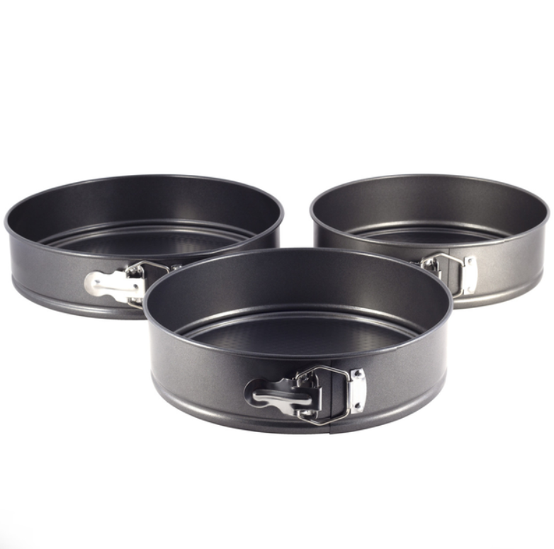 Набір роз'ємних форм для випічки 3 шт Ofenbach (d24; 26; 28 см) з вуглецевої сталі, фото 1