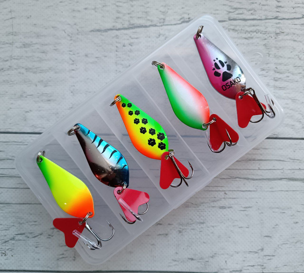 Блешня коливалка MuWeiDa Atom 14гр Атом 5шт Набір в коробці