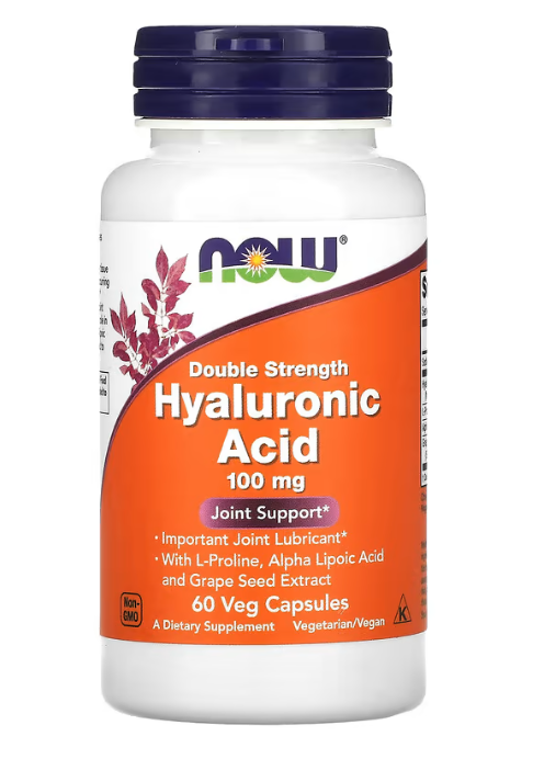 Hyaluronic Acid 100 мг Now Foods 60 капсул, фото 1