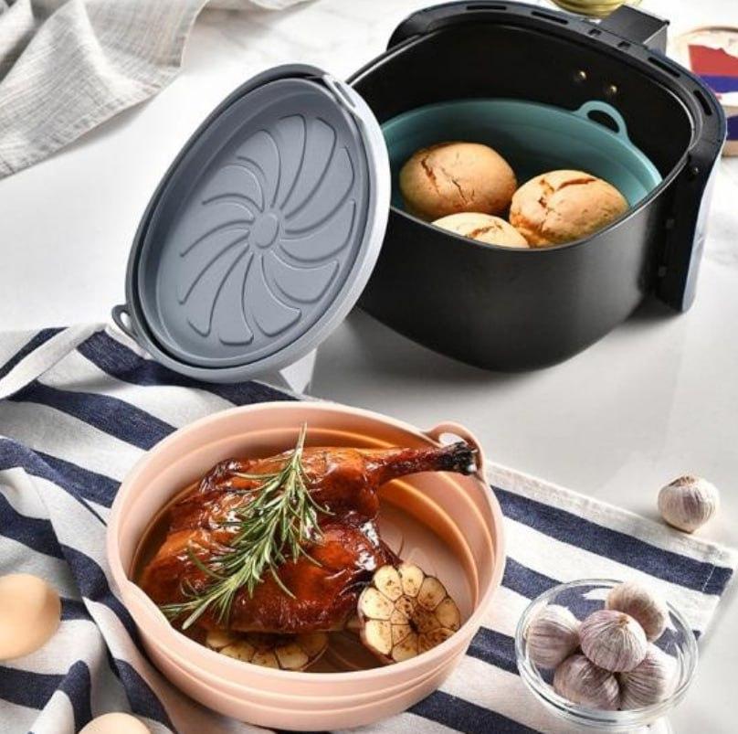 Складана силіконова форма для аерогрилю та випічки 20.5 см