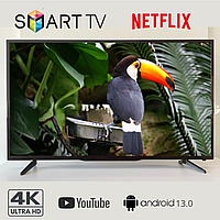 Телевізор смарт-тв 45 дюймів, 4K телевізор із високою частотою оновлення, Телевізор з wi fi, 4К-телевізори