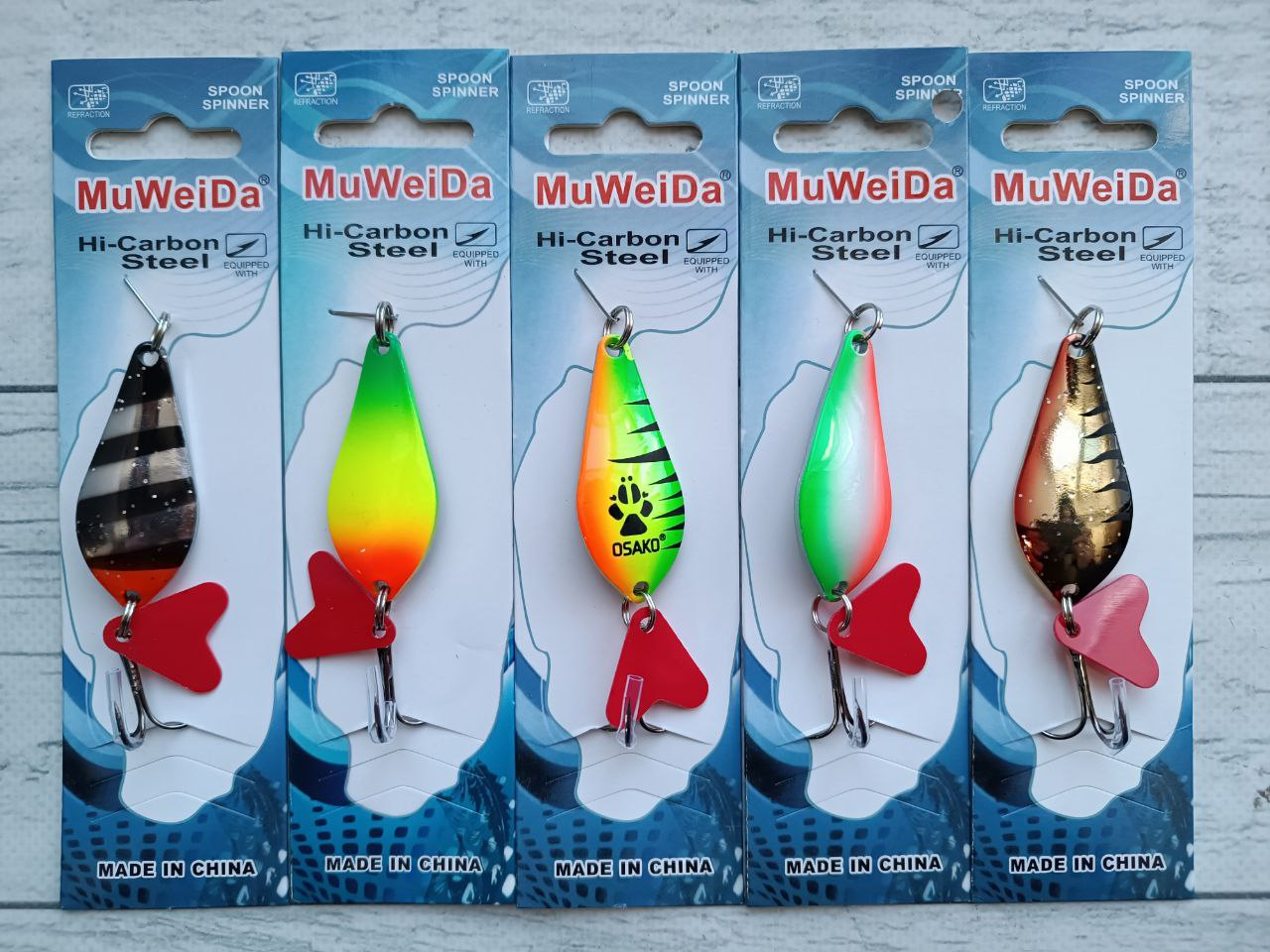 Блешня коливалка MuWeiDa Atom 14гр Атом 5шт Набір