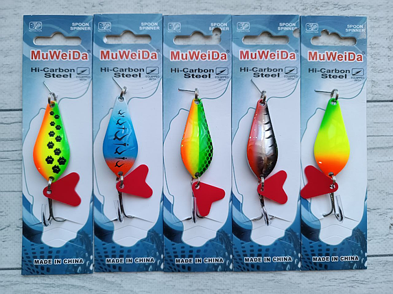 Блешня коливалка MuWeiDa Atom 14гр Атом 5шт Набір, фото 1