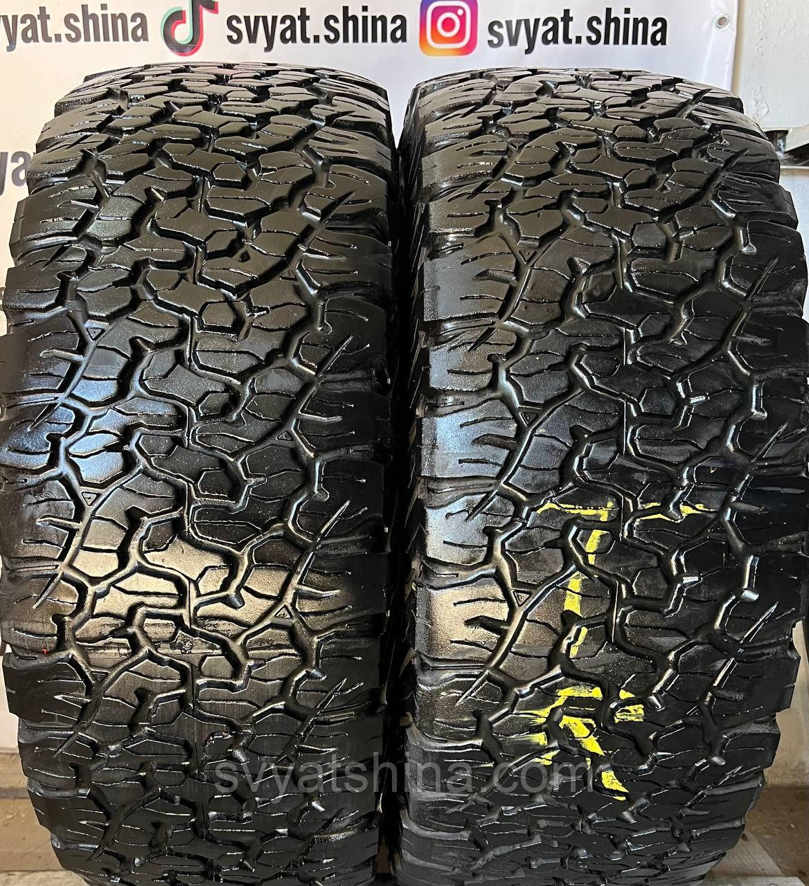 Шина BF Goodrich AII-Terrain T/A 285/60R18 всесезонна, 2020 року, з залишком 6.6-6.2 мм