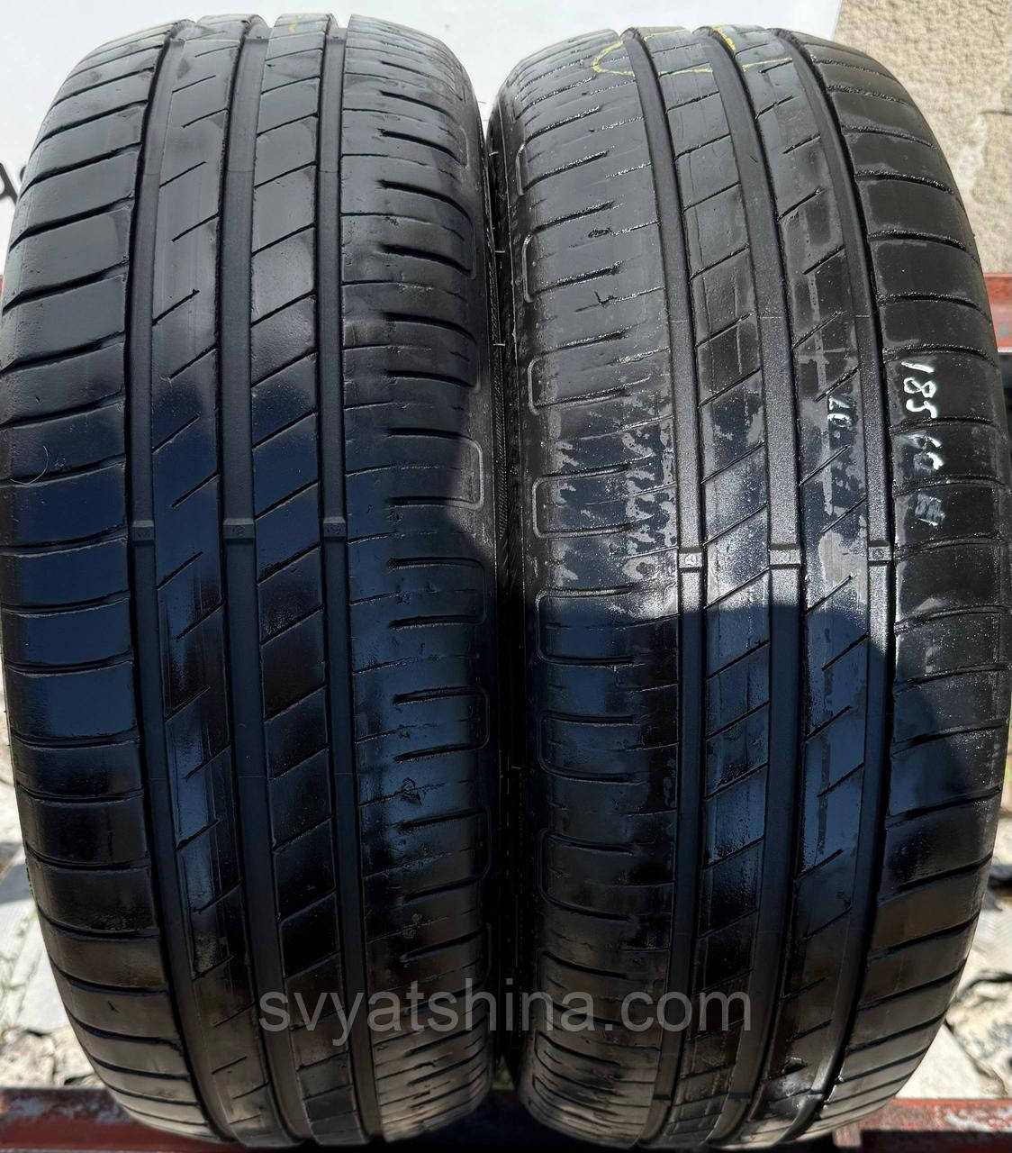 Шина Goodyear EfficientGrip 185/60R14 літні, залишок 6 мм, рік 2020