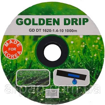 Крапельна стрічка емітерна GOLDEN DRIP 1620-1.4-10 100м, фото 1