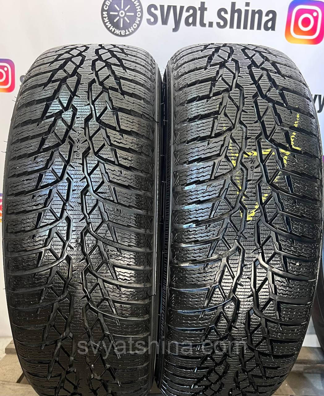 Шини б/у Nokian WR D4 195/65R15 зимові, залишок 8.7-8.4мм, рік 2015, пара.