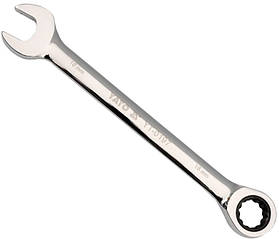 Ключ комбінований з тріскачкою YATO М14 х 190 мм YT-0195