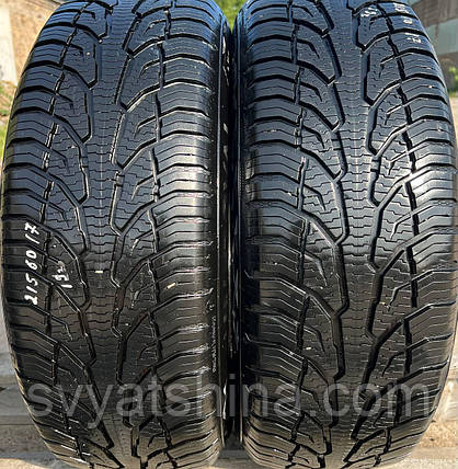 Шини б/у 215/60R17 UNIROYAL Season Expert 2 всесезонні, рік 2019, залишок 7.4-7 мм, фото 1