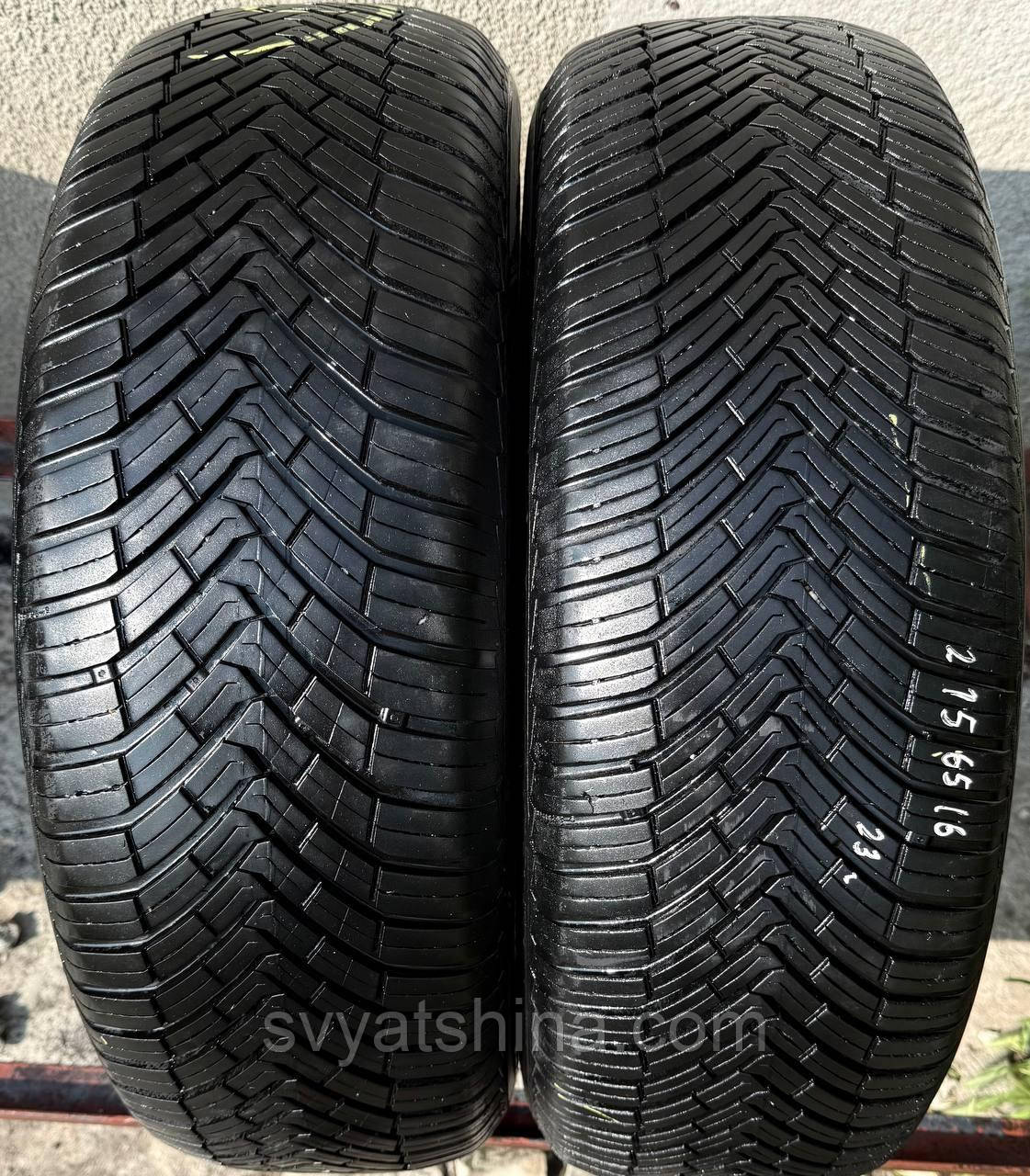 Шини 215/65R16 Continental All Season Contact зимові, б/у, 7 мм, 2023 рік
