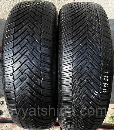 Шини 215/65R16 Continental All Season Contact зимові, б/у, 7 мм, 2023 рік, фото 1