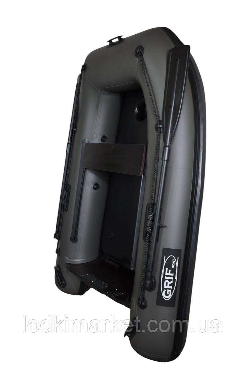 Лодка пвх надувная одноместная, килевая под мотор Grif boat GM-210KU(AD)., фото 1