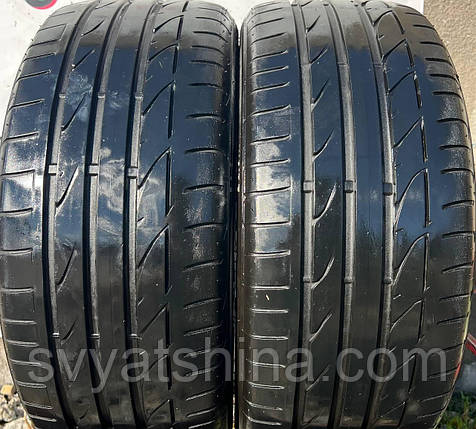 Шини 225/40R18 BRIDGESTONE POTENZA S 001, літні, залишок 6.2-6.1 мм, рік 2018, пара, фото 1