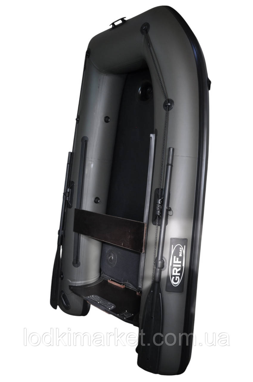 Лодка пвх надувная одноместная, килевая под мотор Grif boat GM-249KU(AD)., фото 1