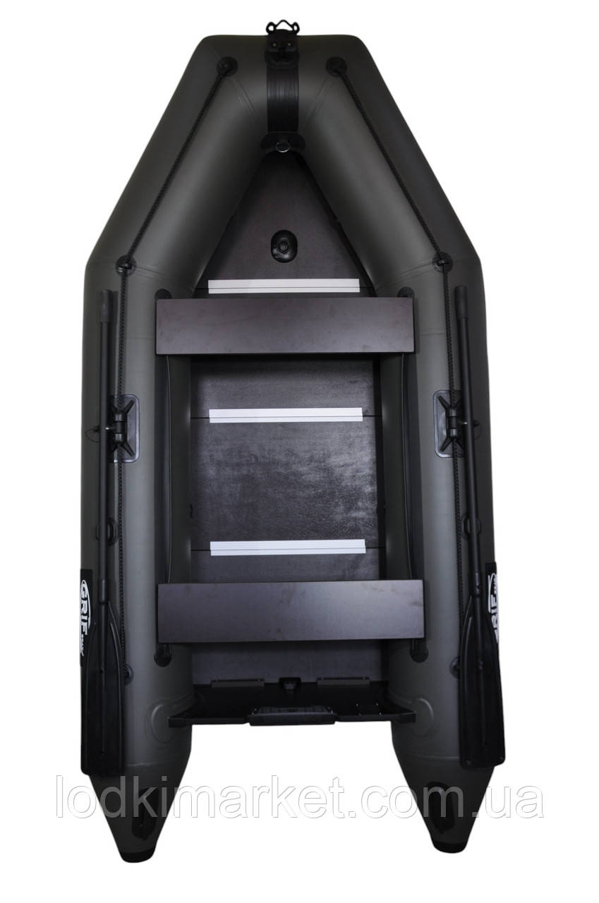 Лодка пвх надувная двухместная, килевая под мотор Grif boat GM-330КF, фото 1