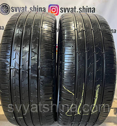 Шини б/у 235/45R18 Continental Eco Contact 6, літні, залишок 6.3-6.2 мм, рік 2022, пара, фото 1