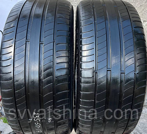 Шини 235/50R17 MICHELIN PRIMACY 3 літні, залишок 4.1 мм, рік 2016, комплект 2 шт., фото 1