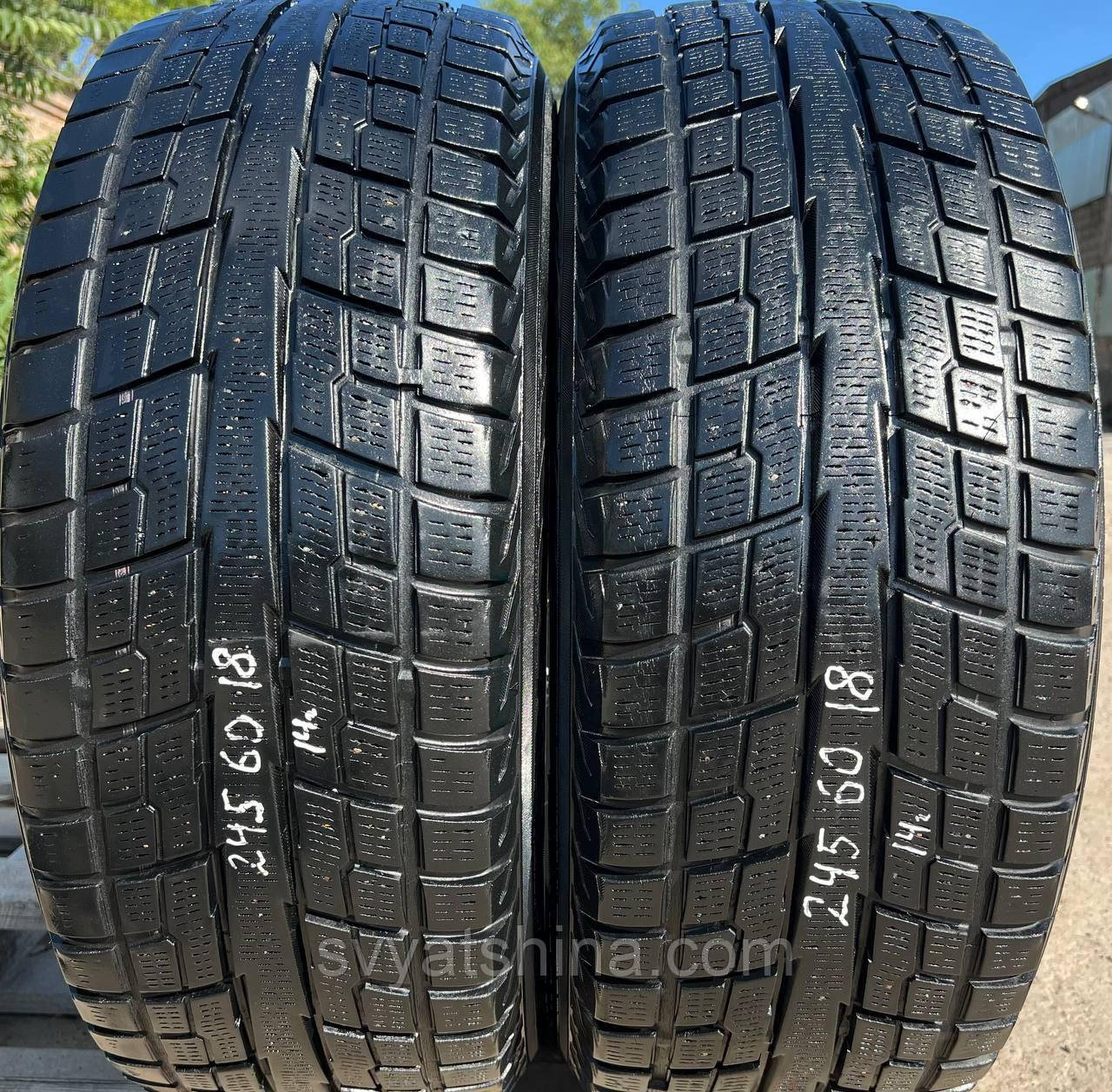 Шини б/у 245/60R18 YOKOHAMA GEOLANDER I/T•S зимові, залишок 8.3-5.8мм, рік 2014